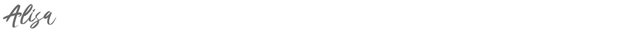 Sample characters Alisa Font